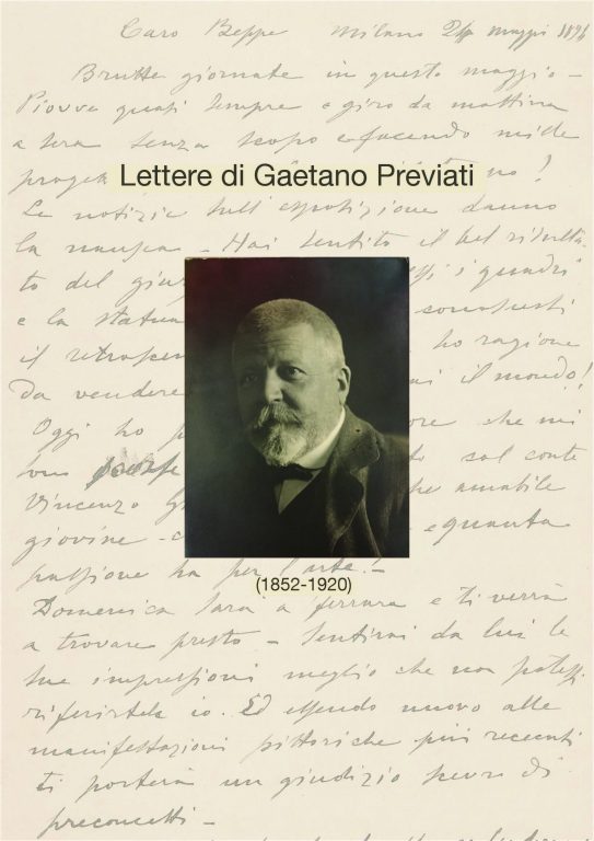 LETTERE DI GAETANO PREVIATI (1852-1920) – conferenza 9 settembre, ore 18