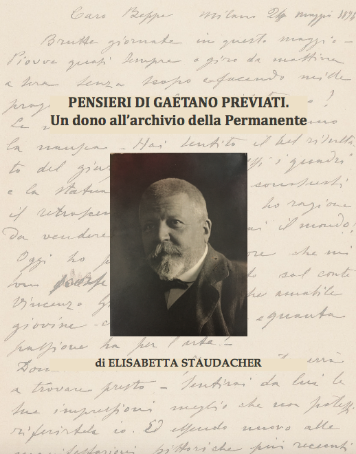 PENSIERI DI GAETANO PREVIATI _ Spunti d’archivio